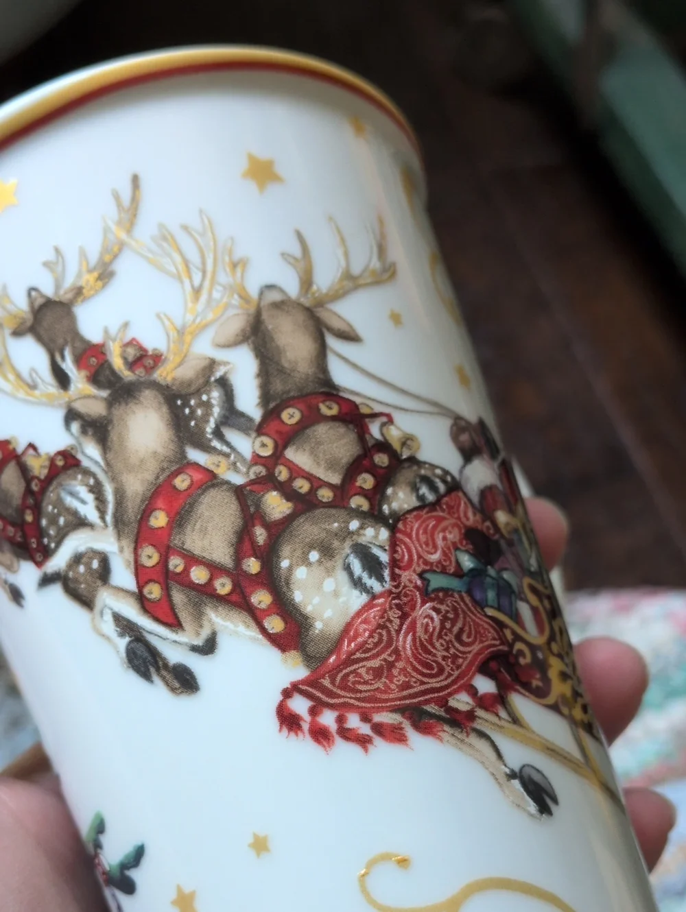 WILLIAMS-SONOMA I Twas the Night Before Christmas Travel Mug (No Silicone Lid)